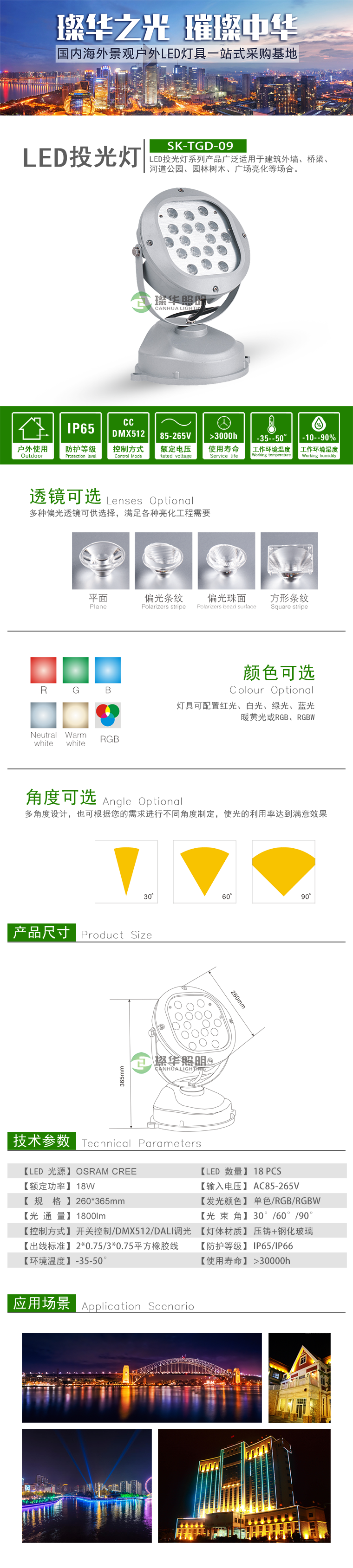 LED投光燈 SK-TGD09