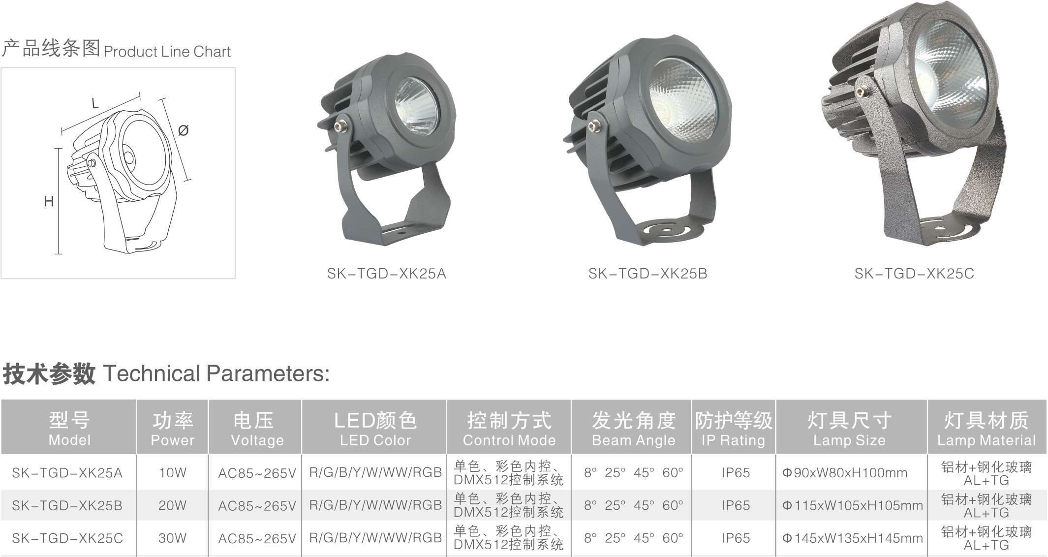 LED投光燈 SK-TGD-XK25